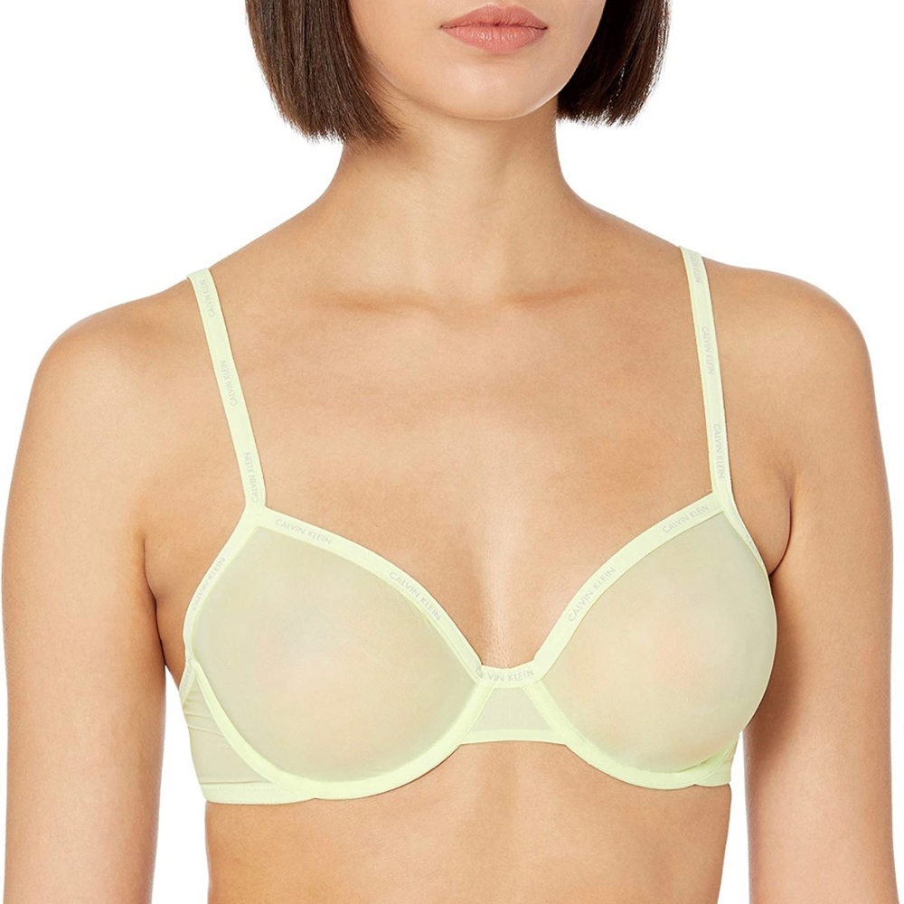 Calvin Klein Women's Sheer Marquisette Unlined Demi Bra XS - new